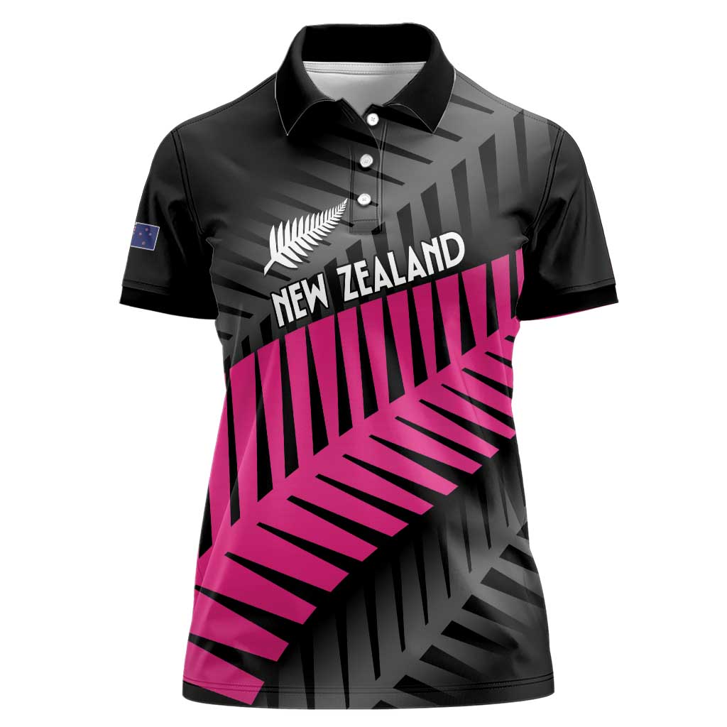 New Zealand Silver Fern Rugby Custom Women Polo Shirt 2025 All Black Go Champions - Aussie Hoodie
