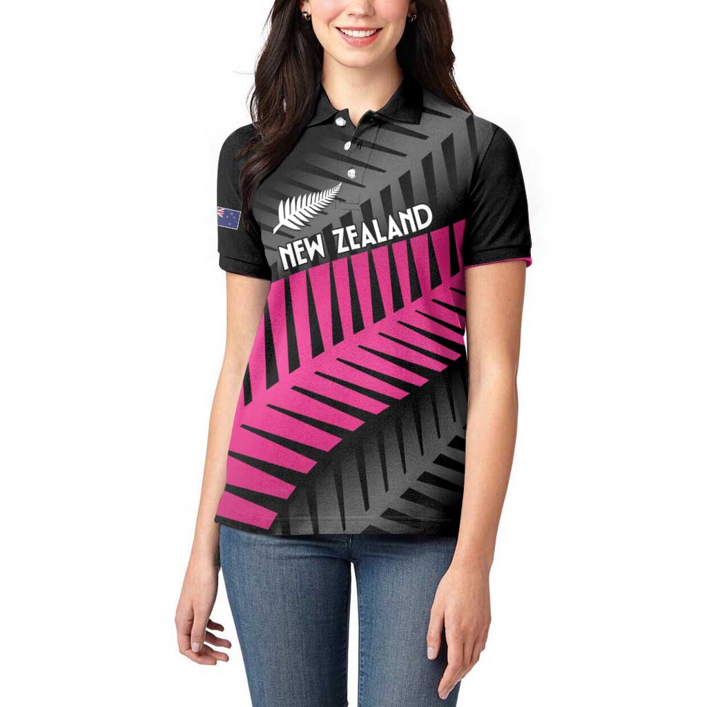 New Zealand Silver Fern Rugby Custom Women Polo Shirt 2025 All Black Go Champions - Aussie Hoodie