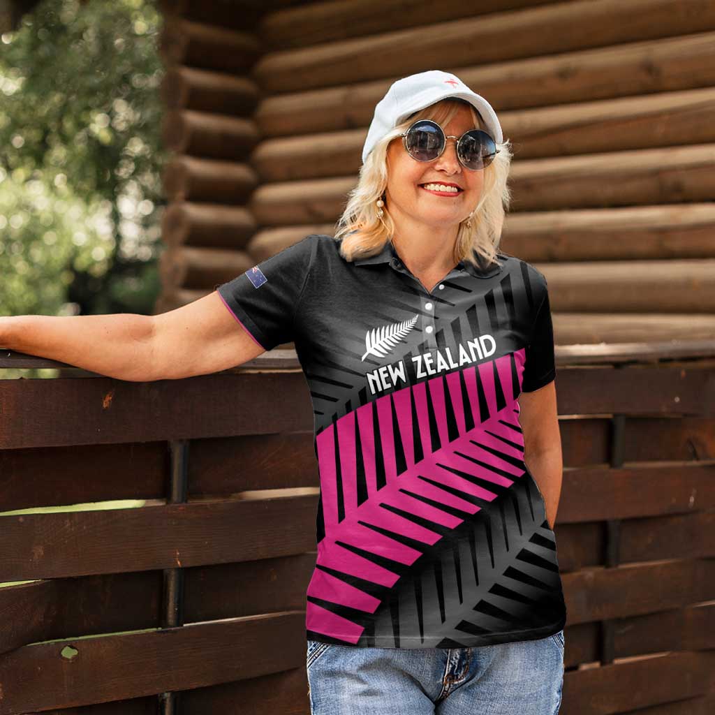 New Zealand Silver Fern Rugby Custom Women Polo Shirt 2025 All Black Go Champions - Aussie Hoodie