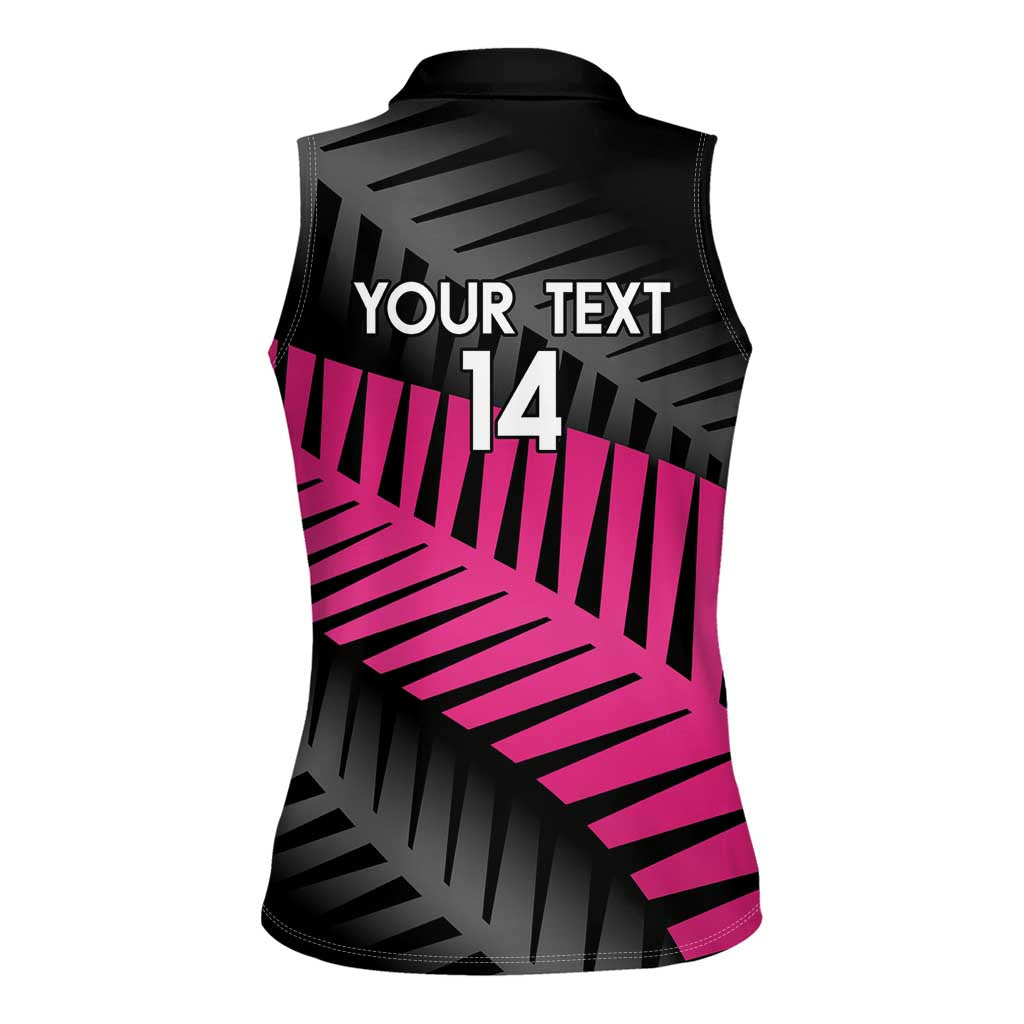 New Zealand Silver Fern Rugby Custom Women Sleeveless Polo Shirt 2025 All Black Go Champions - Aussie Hoodie