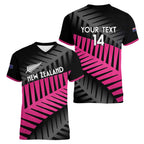 New Zealand Silver Fern Rugby Custom Women V-Neck T-Shirt 2025 All Black Go Champions - Aussie Hoodie