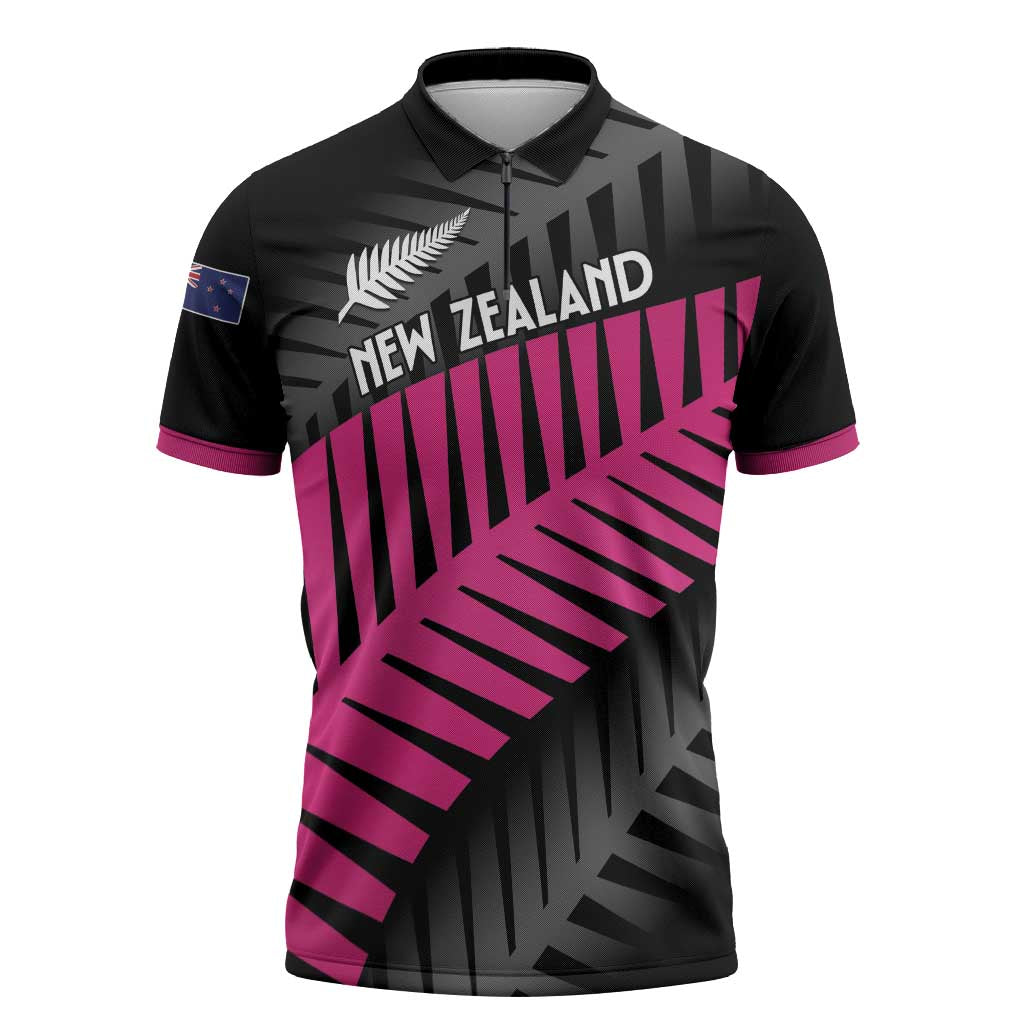 New Zealand Silver Fern Rugby Custom Zipper Polo Shirt 2025 All Black Go Champions - Aussie Hoodie