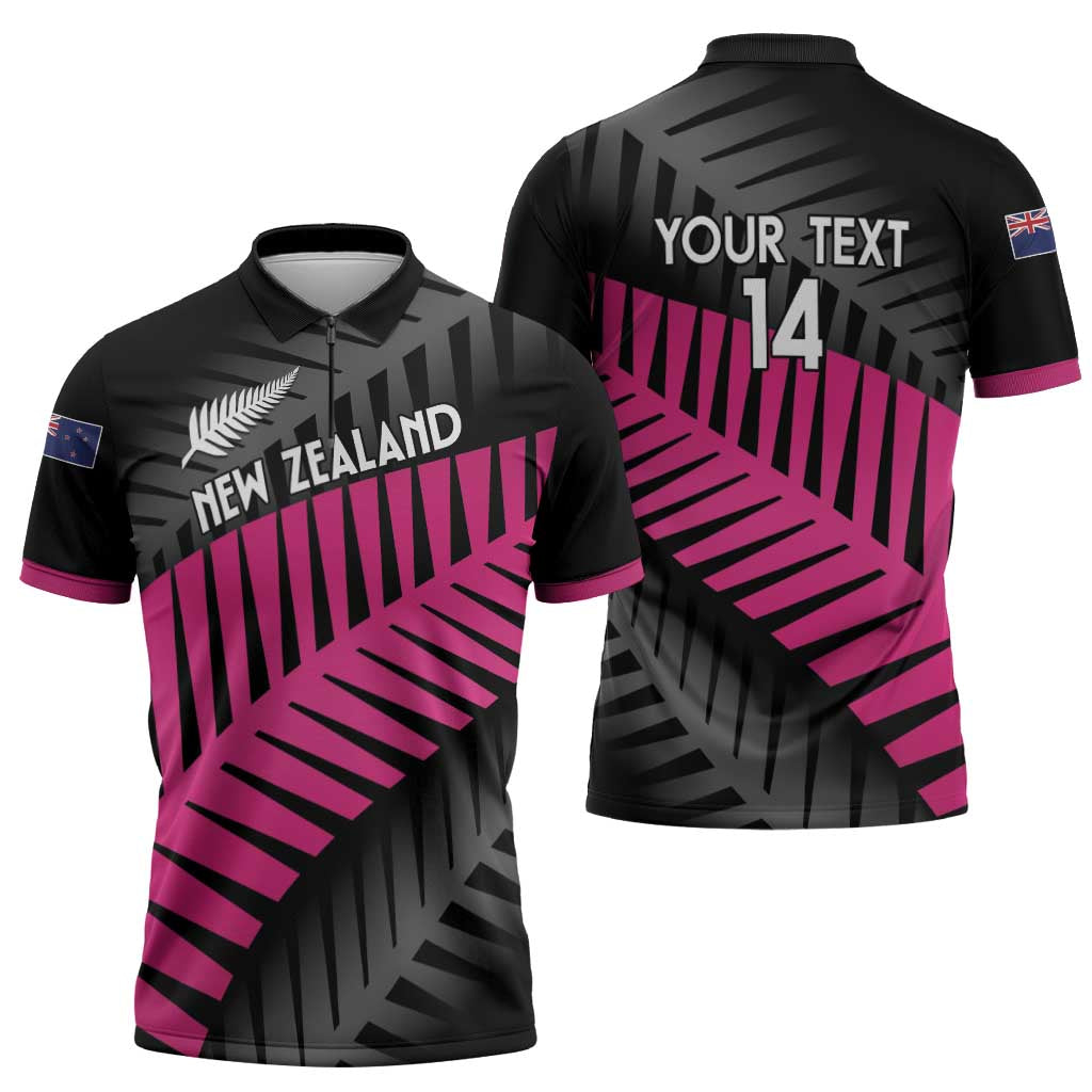 New Zealand Silver Fern Rugby Custom Zipper Polo Shirt 2025 All Black Go Champions - Aussie Hoodie