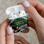 New Zealand South Africa Rugby AirPods Case Springboks Kente All Black Maori Together - Aussie Hoodie