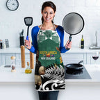 New Zealand South Africa Rugby Apron Springboks Kente All Black Maori Together - Aussie Hoodie