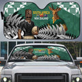 New Zealand South Africa Rugby Auto Sun Shade Springboks Kente All Black Maori Together - Aussie Hoodie