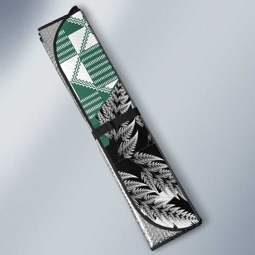 New Zealand South Africa Rugby Auto Sun Shade Springboks Kente All Black Maori Together - Aussie Hoodie