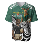 New Zealand South Africa Rugby Custom Baseball Jersey Springboks Kente All Black Maori Together - Aussie Hoodie