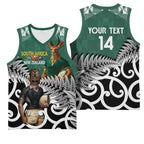 New Zealand South Africa Rugby Custom Basketball Jersey Springboks Kente All Black Maori Together - Aussie Hoodie
