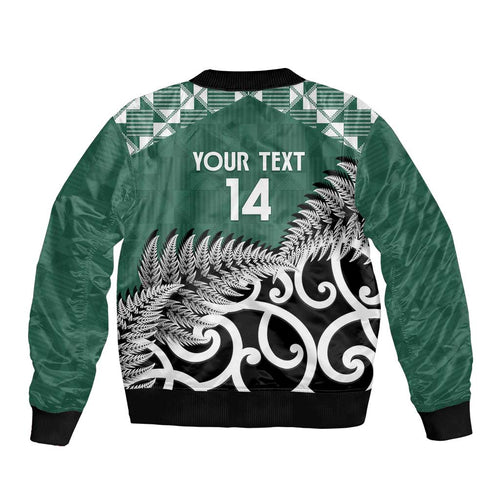 New Zealand South Africa Rugby Custom Bomber Jacket Springboks Kente All Black Maori Together - Aussie Hoodie