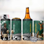 New Zealand South Africa Rugby 4 in 1 Can Cooler Tumbler Springboks Kente All Black Maori Together - Aussie Hoodie