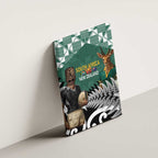 New Zealand South Africa Rugby Canvas Wall Art Springboks Kente All Black Maori Together - Aussie Hoodie
