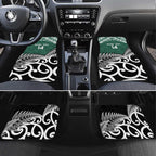New Zealand South Africa Rugby Car Mats Springboks Kente All Black Maori Together - Aussie Hoodie