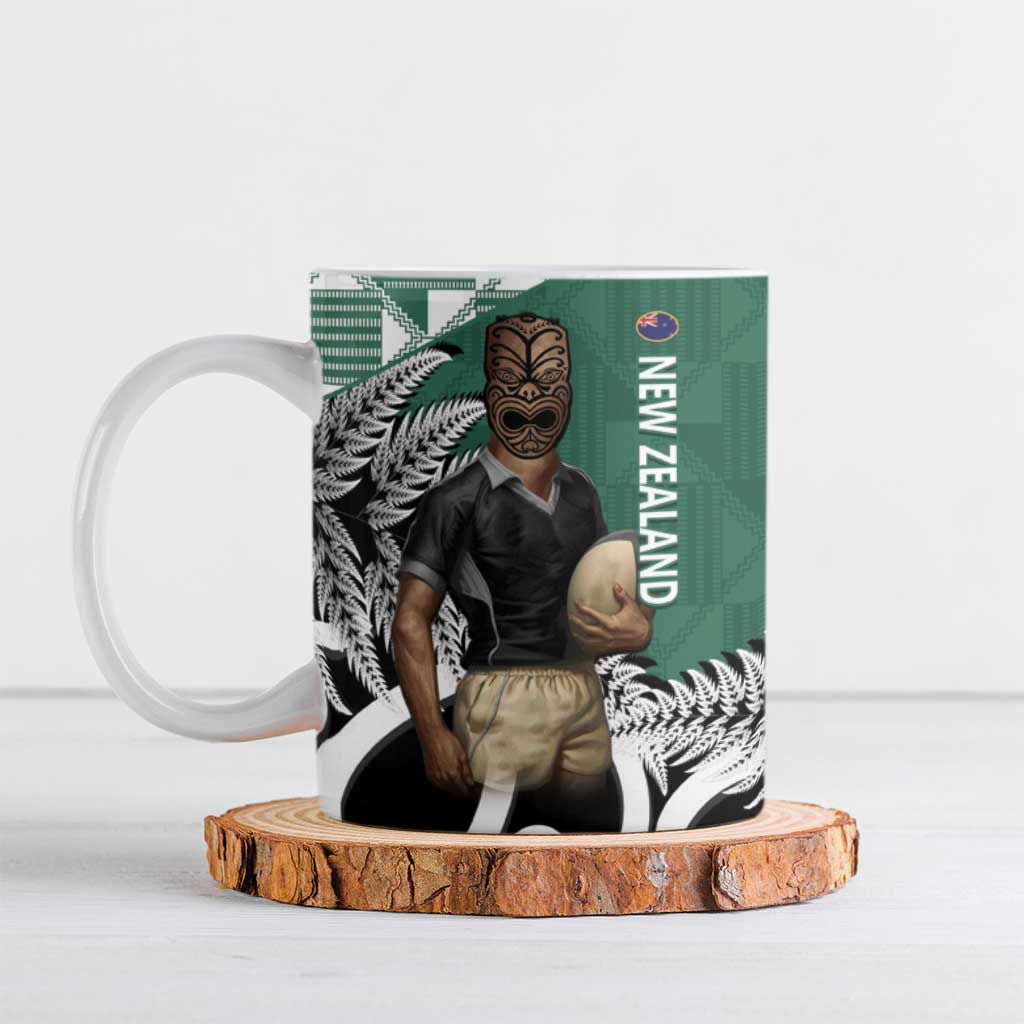 New Zealand South Africa Rugby Ceramic Mug Springboks Kente All Black Maori Together - Aussie Hoodie