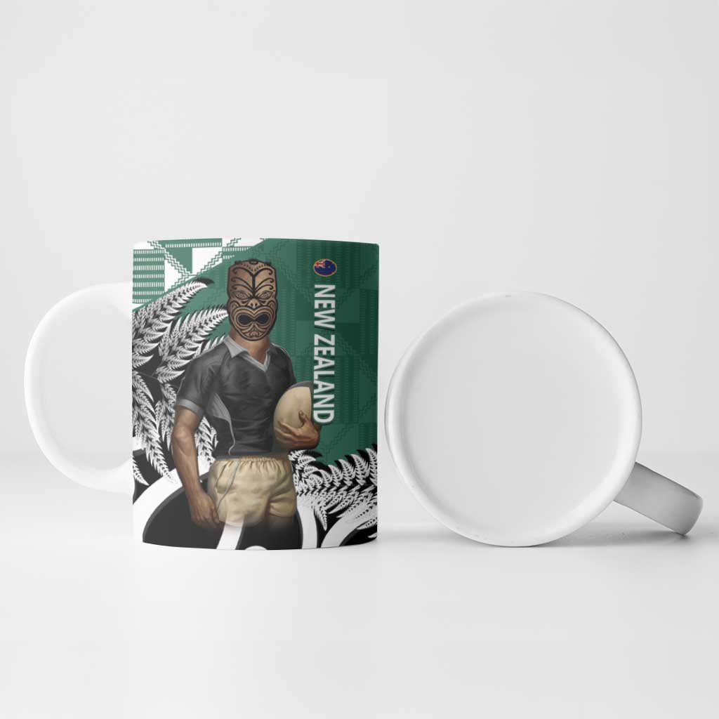 New Zealand South Africa Rugby Ceramic Mug Springboks Kente All Black Maori Together - Aussie Hoodie