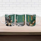 New Zealand South Africa Rugby Ceramic Mug Springboks Kente All Black Maori Together - Aussie Hoodie