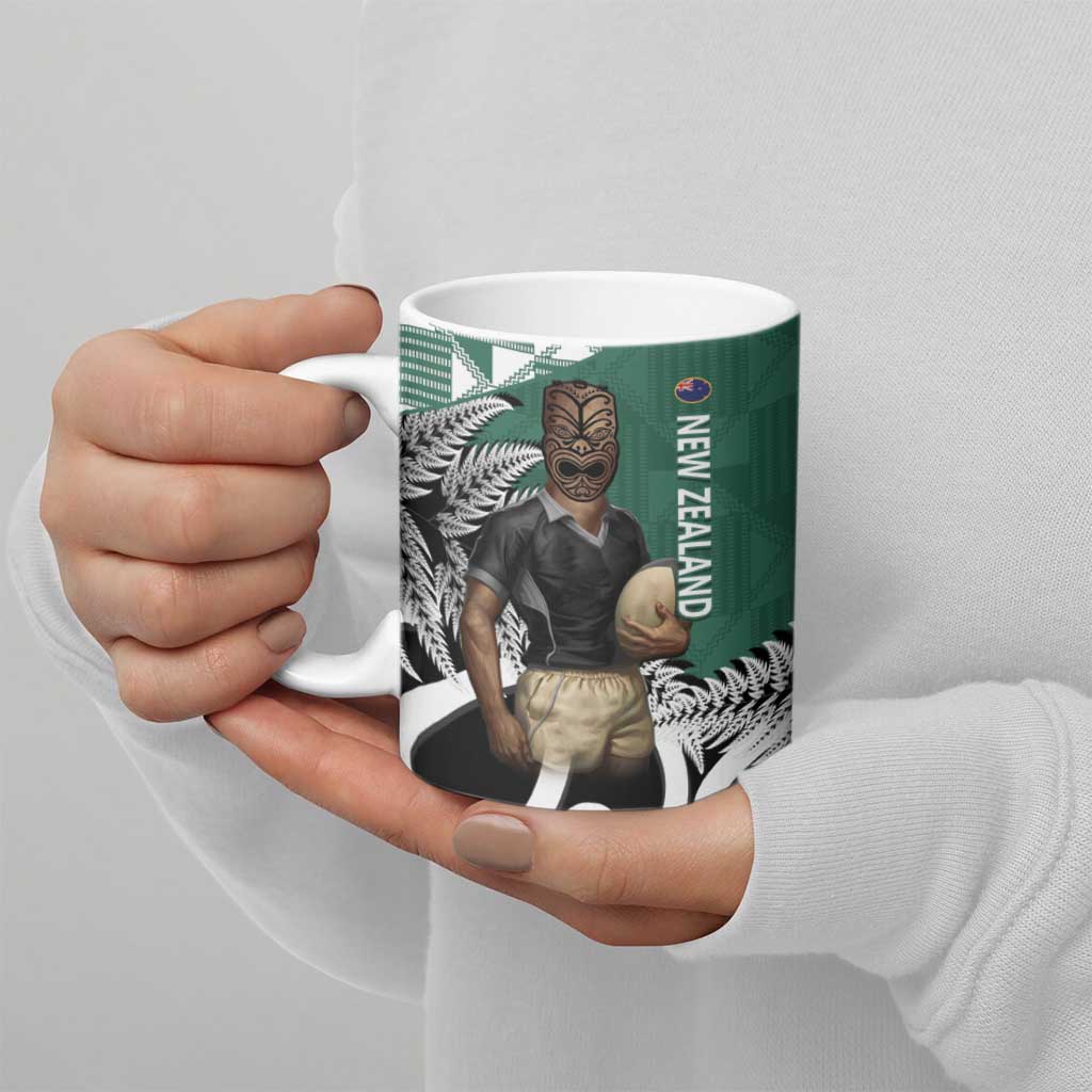 New Zealand South Africa Rugby Ceramic Mug Springboks Kente All Black Maori Together - Aussie Hoodie