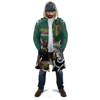 New Zealand South Africa Rugby Custom Cloak Springboks Kente All Black Maori Together - Aussie Hoodie