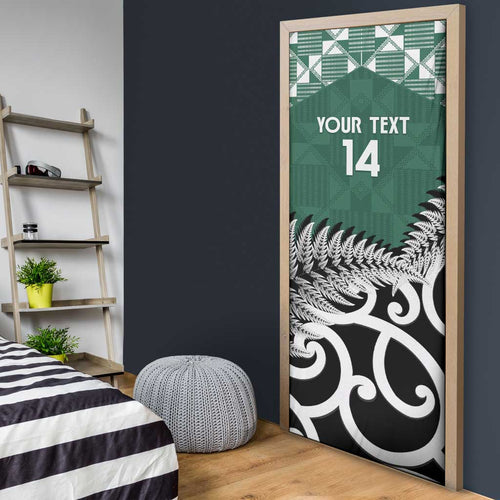 New Zealand South Africa Rugby Door Cover Springboks Kente All Black Maori Together - Aussie Hoodie