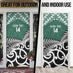 New Zealand South Africa Rugby Door Cover Springboks Kente All Black Maori Together - Aussie Hoodie