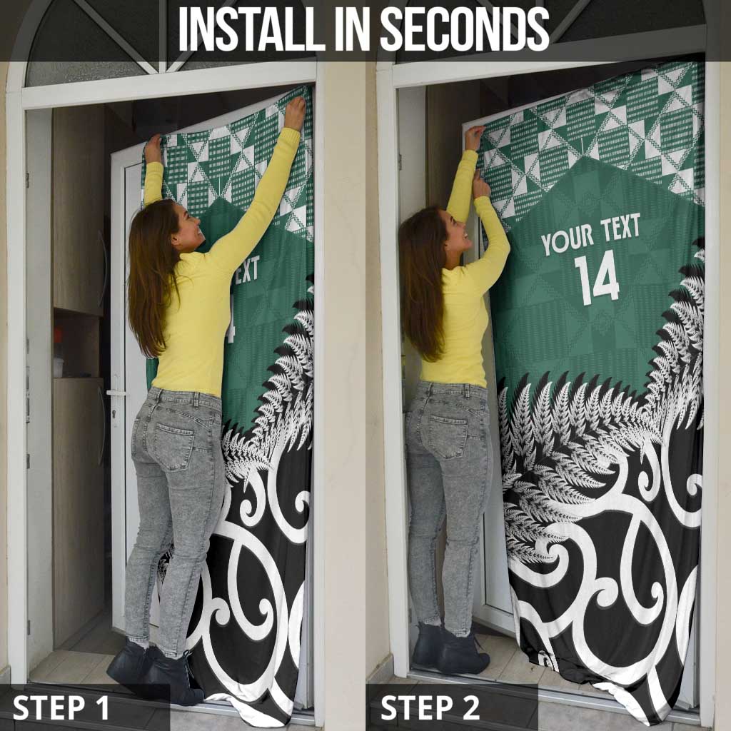 New Zealand South Africa Rugby Door Cover Springboks Kente All Black Maori Together - Aussie Hoodie