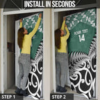 New Zealand South Africa Rugby Door Cover Springboks Kente All Black Maori Together - Aussie Hoodie