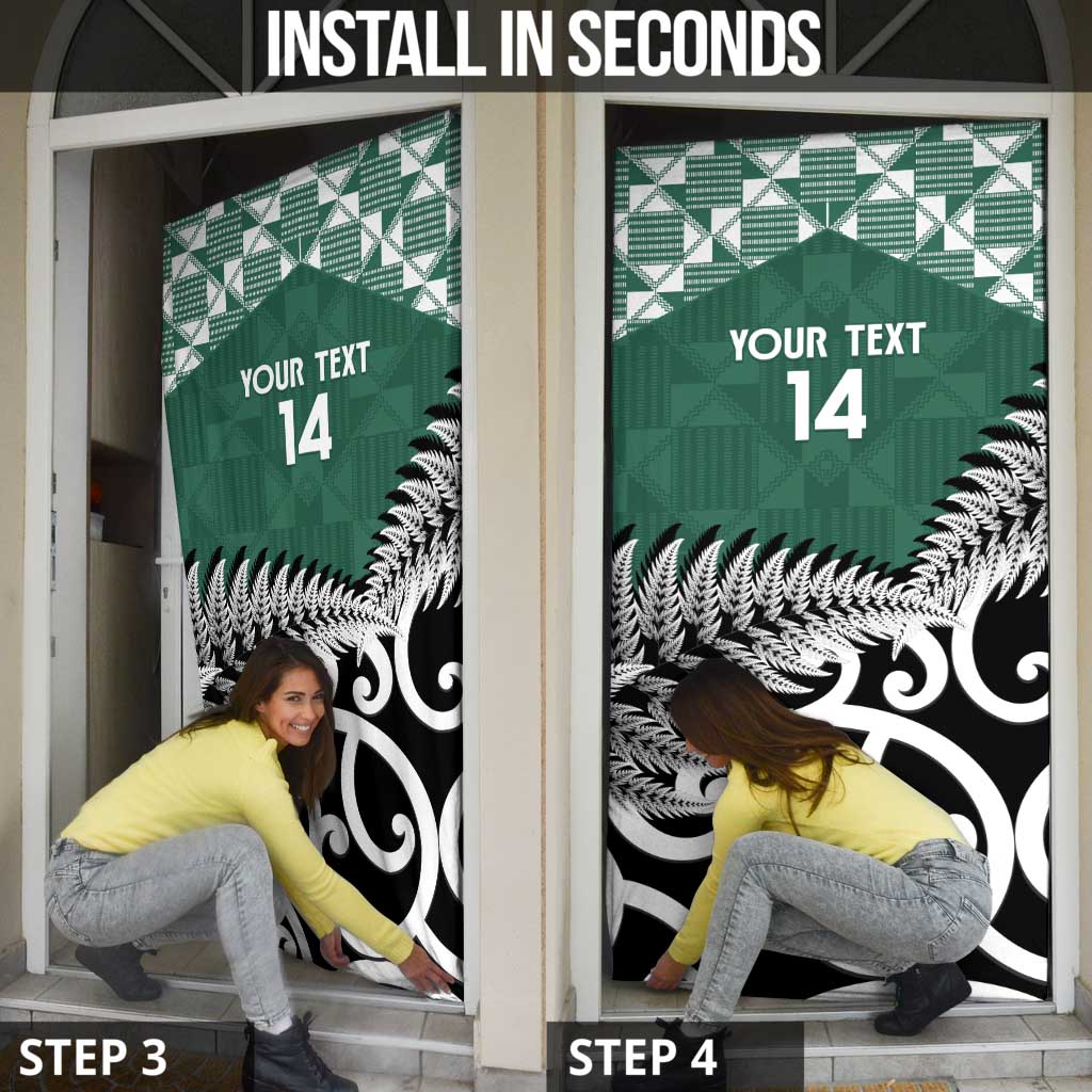 New Zealand South Africa Rugby Door Cover Springboks Kente All Black Maori Together - Aussie Hoodie