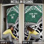 New Zealand South Africa Rugby Door Cover Springboks Kente All Black Maori Together - Aussie Hoodie