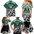 New Zealand South Africa Rugby Custom Family Matching Mermaid Dress and Hawaiian Shirt Springboks Kente All Black Maori Together - Aussie Hoodie