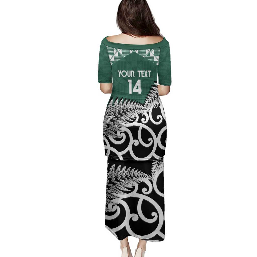 New Zealand South Africa Rugby Custom Family Matching Puletasi and Hawaiian Shirt Springboks Kente All Black Maori Together - Aussie Hoodie