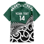 New Zealand South Africa Rugby Custom Family Matching Short Sleeve Bodycon Dress and Hawaiian Shirt Springboks Kente All Black Maori Together - Aussie Hoodie