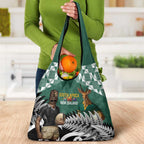 New Zealand South Africa Rugby Grocery Bag Springboks Kente All Black Maori Together - Aussie Hoodie