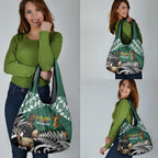 New Zealand South Africa Rugby Grocery Bag Springboks Kente All Black Maori Together - Aussie Hoodie