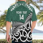 New Zealand South Africa Rugby Custom Hawaiian Shirt Springboks Kente All Black Maori Together - Aussie Hoodie