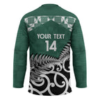 New Zealand South Africa Rugby Custom Hockey Jersey Springboks Kente All Black Maori Together - Aussie Hoodie