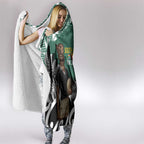 New Zealand South Africa Rugby Hooded Blanket Springboks Kente All Black Maori Together - Aussie Hoodie
