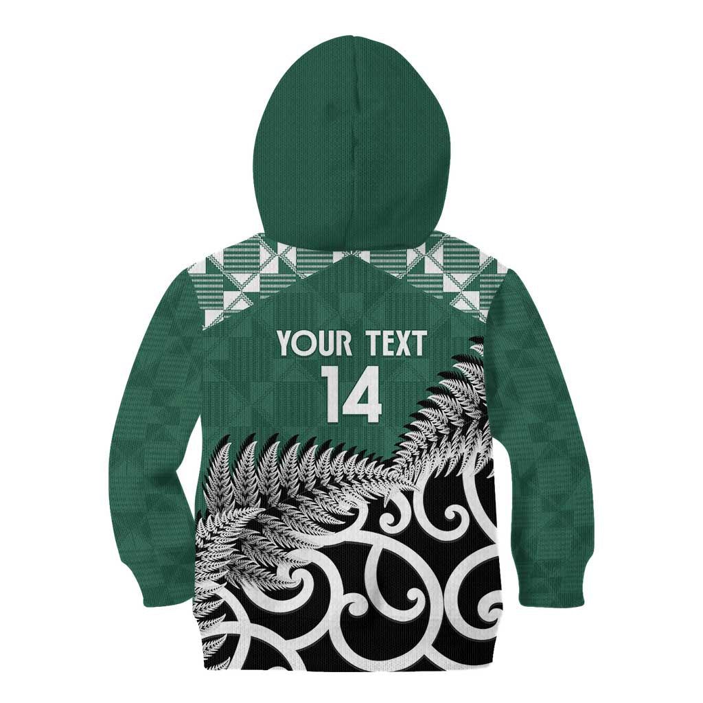 New Zealand South Africa Rugby Custom Kid Hoodie Springboks Kente All Black Maori Together - Aussie Hoodie