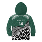 New Zealand South Africa Rugby Custom Kid Hoodie Springboks Kente All Black Maori Together - Aussie Hoodie