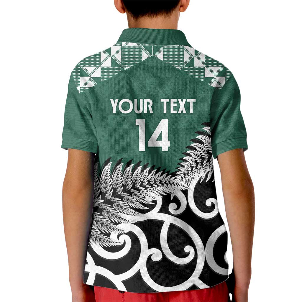 New Zealand South Africa Rugby Custom Kid Polo Shirt Springboks Kente All Black Maori Together - Aussie Hoodie