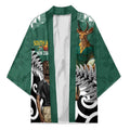 New Zealand South Africa Rugby Custom Kimono Springboks Kente All Black Maori Together - Aussie Hoodie