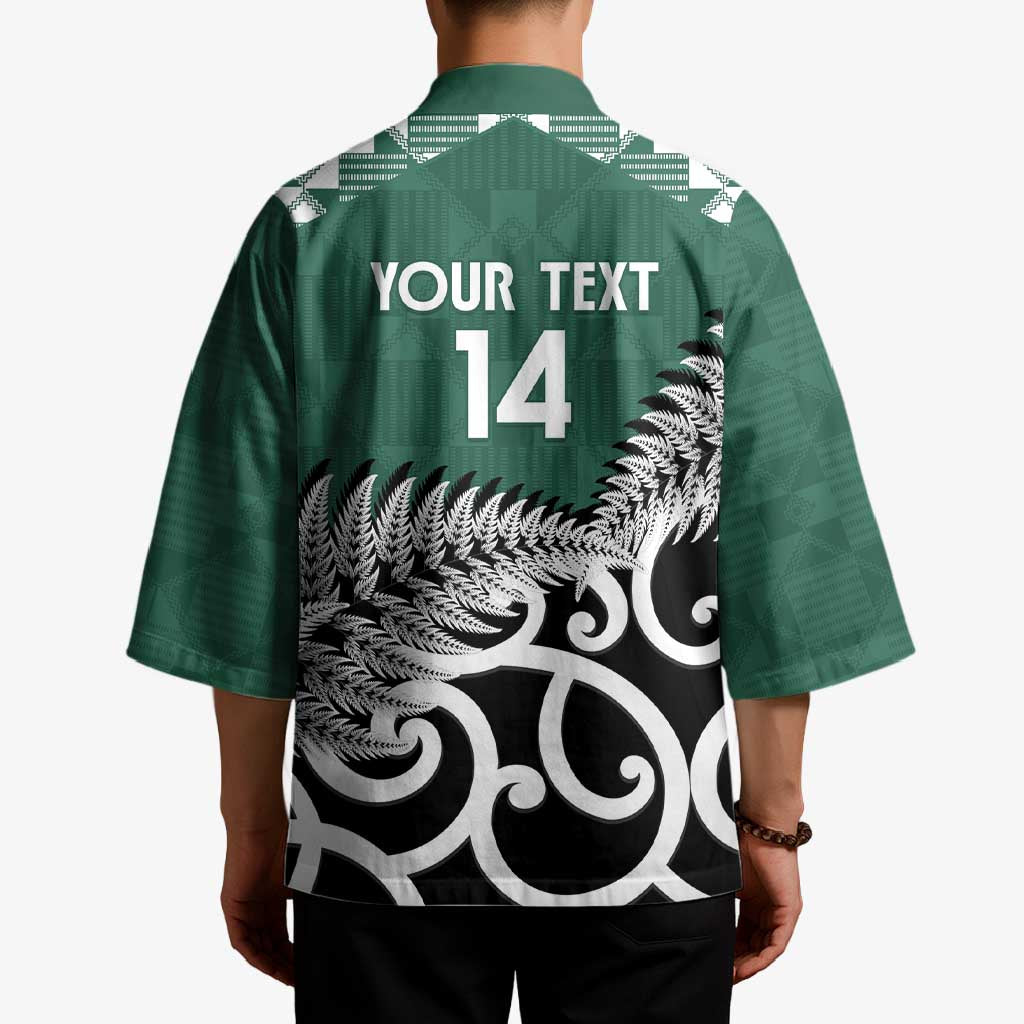 New Zealand South Africa Rugby Custom Kimono Springboks Kente All Black Maori Together - Aussie Hoodie