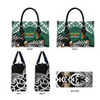 New Zealand South Africa Rugby Leather Bag Springboks Kente All Black Maori Together - Aussie Hoodie