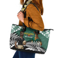 New Zealand South Africa Rugby Leather Tote Bag Springboks Kente All Black Maori Together - Aussie Hoodie
