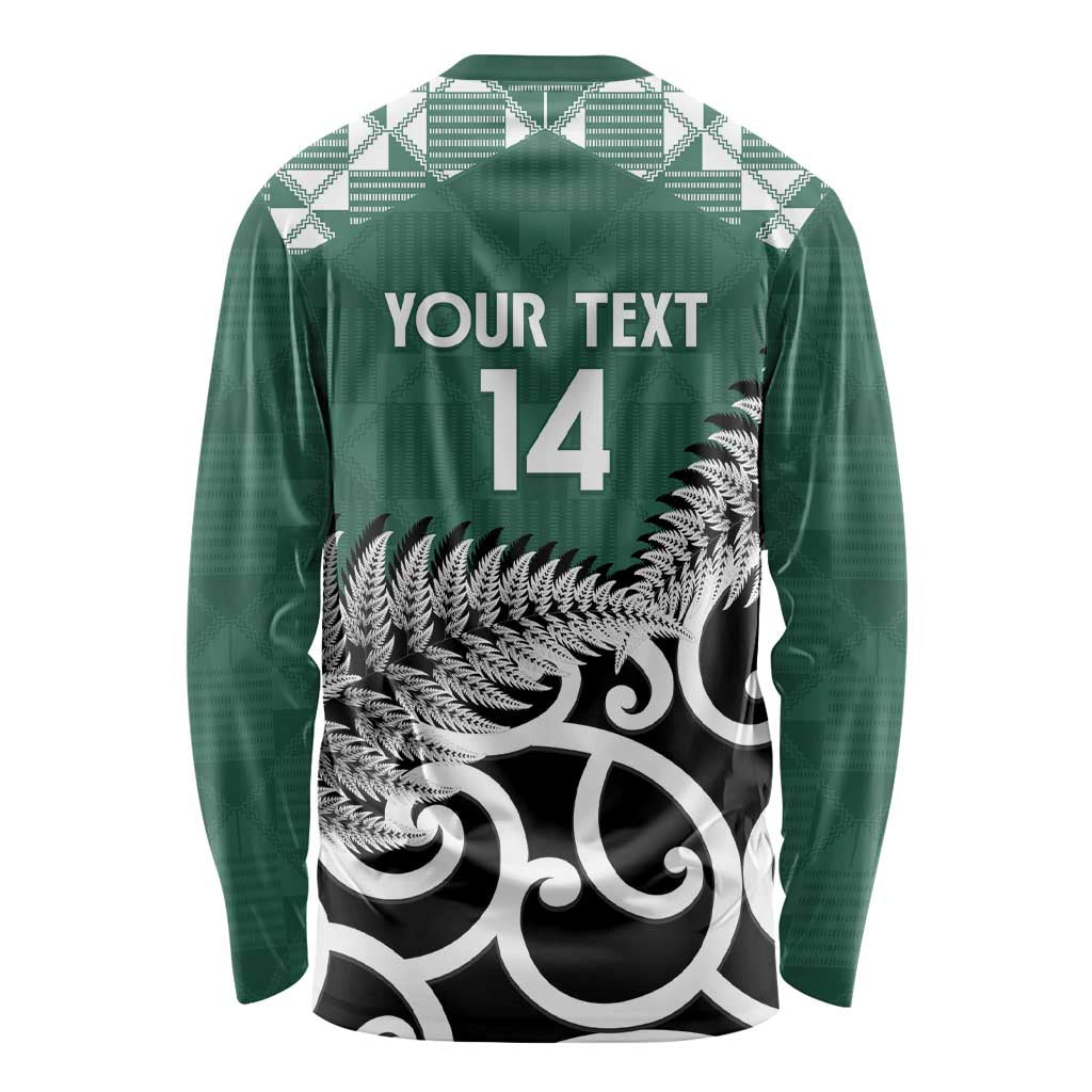 New Zealand South Africa Rugby Custom Long Sleeve Shirt Springboks Kente All Black Maori Together - Aussie Hoodie