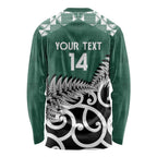 New Zealand South Africa Rugby Custom Long Sleeve Shirt Springboks Kente All Black Maori Together - Aussie Hoodie
