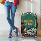 New Zealand South Africa Rugby Luggage Cover Springboks Kente All Black Maori Together - Aussie Hoodie