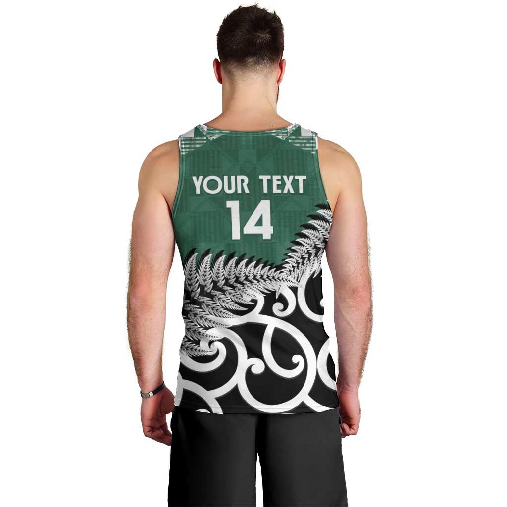 New Zealand South Africa Rugby Custom Men Tank Top Springboks Kente All Black Maori Together - Aussie Hoodie