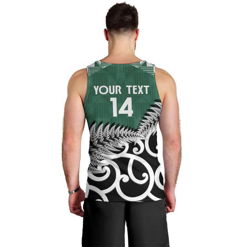 New Zealand South Africa Rugby Custom Men Tank Top Springboks Kente All Black Maori Together - Aussie Hoodie