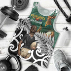 New Zealand South Africa Rugby Custom Men Tank Top Springboks Kente All Black Maori Together - Aussie Hoodie