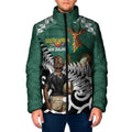 New Zealand South Africa Rugby Custom Padded Jacket Springboks Kente All Black Maori Together - Aussie Hoodie
